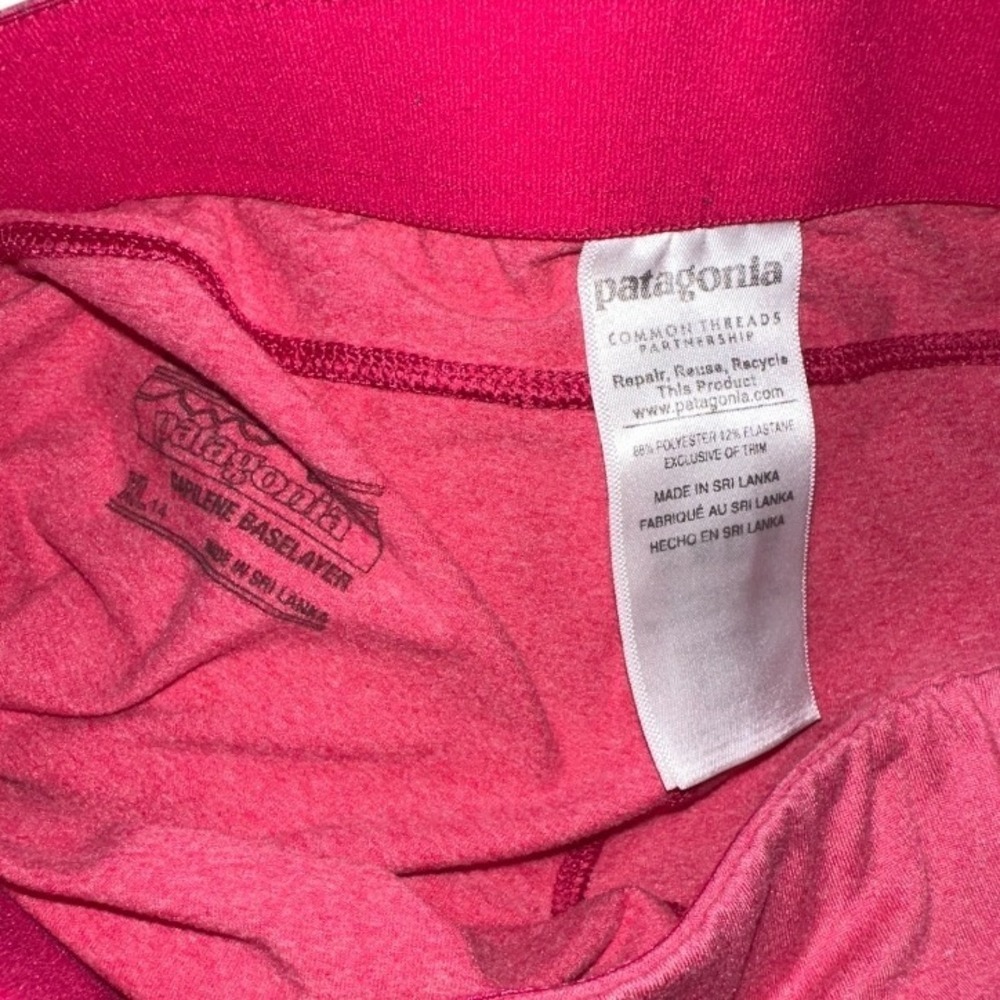 Patagonia‎ Girls Capilene Midwight Pink Bottom, XL (14) - Picture 7 of 7